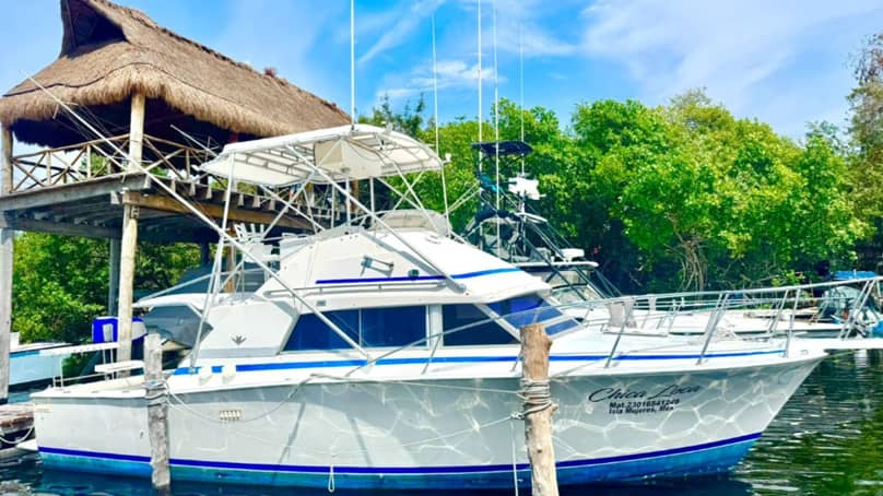 Chica loca sportphising Isla Mujeres